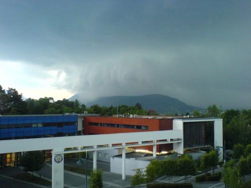 Arrivée de l'orage du 24 août 2011 sur le bassin d'Annecy