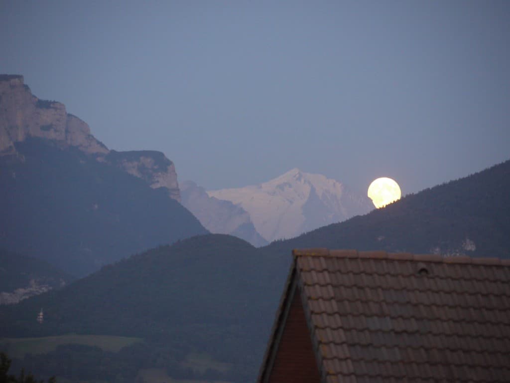 Lever de lune sur le Mont-Blanc (20 h 51)