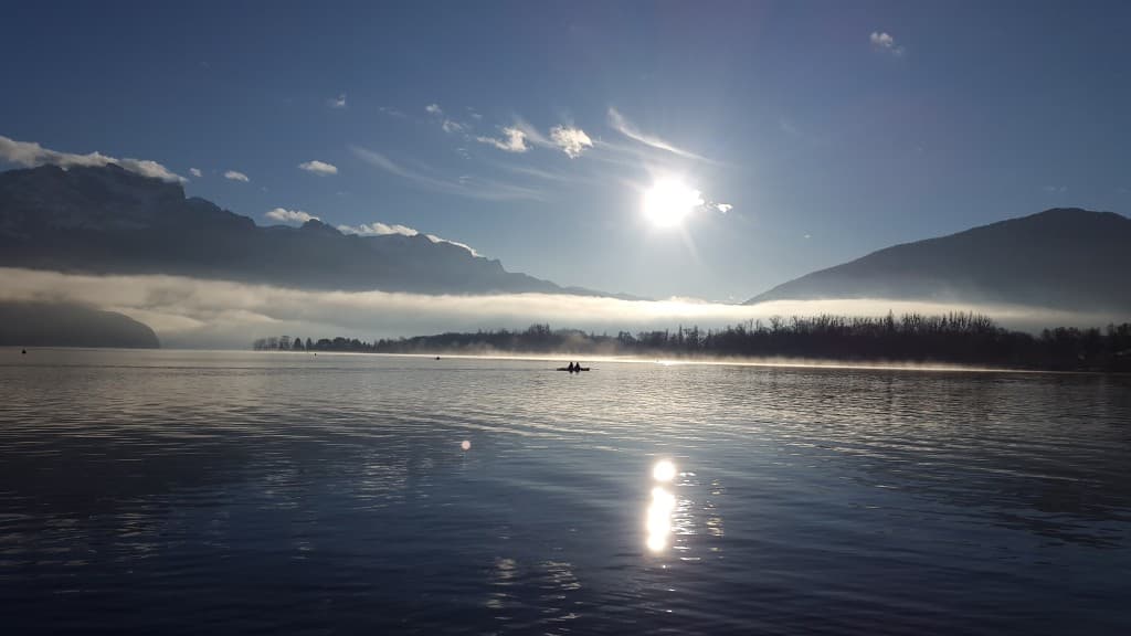 Matin d'hiver sur le lac