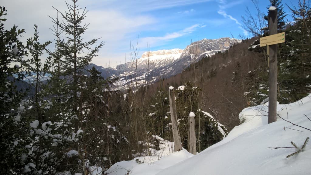 Sur le sentier de la cascade de Bosson