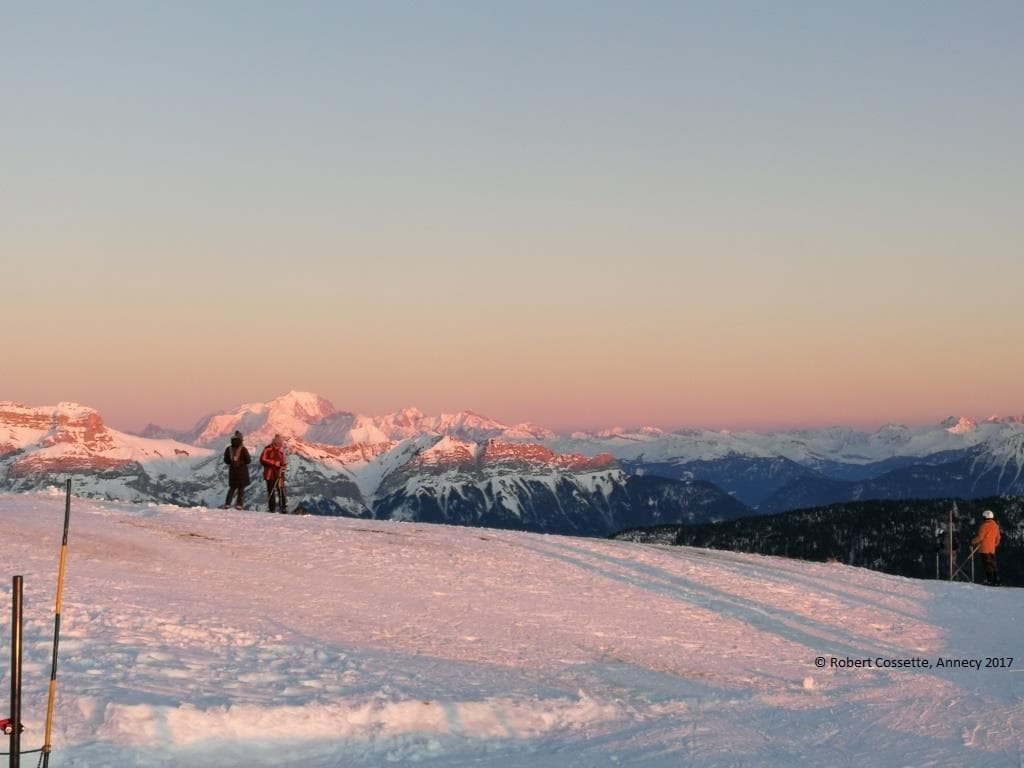 Mont-Blanc au coucher du Soleil