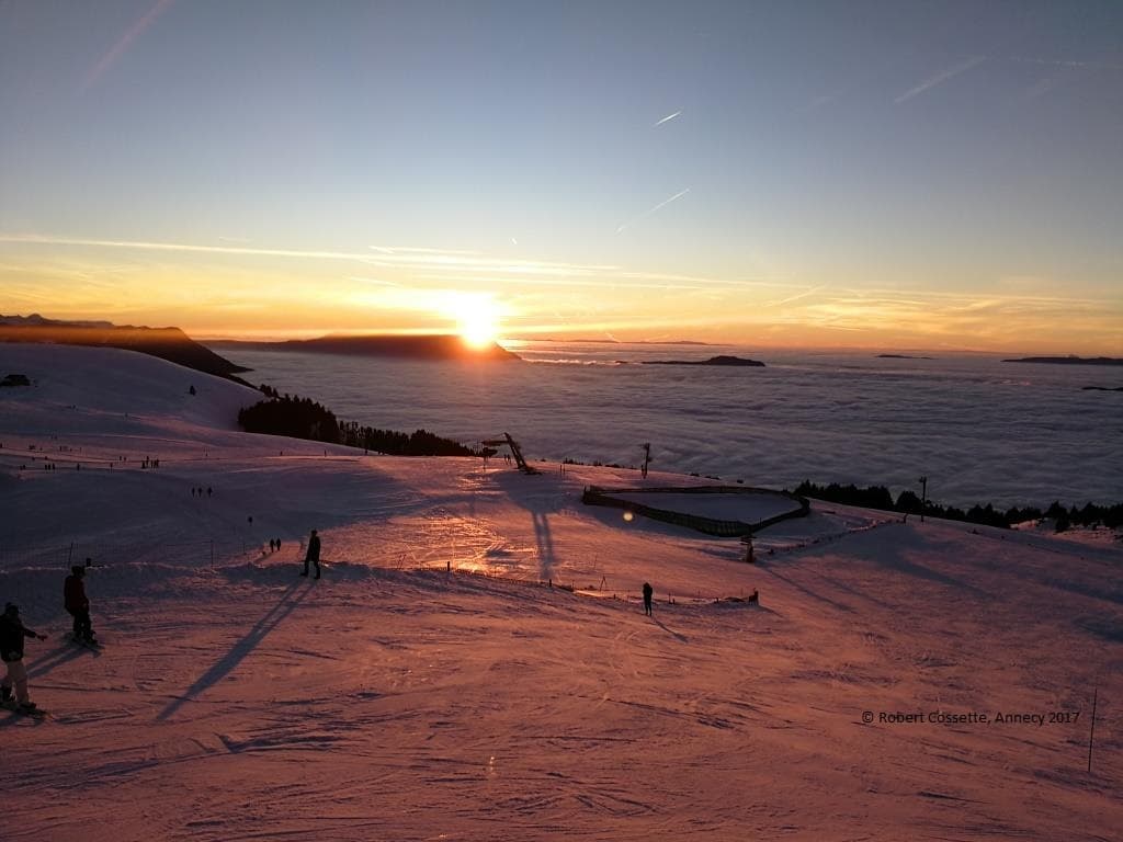 Photo du Semnoz le soir du 24 décembre