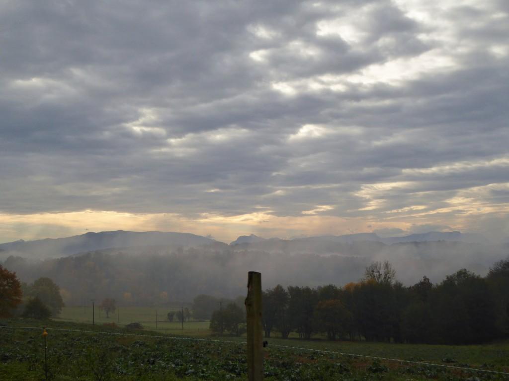 Entre brouillard et nuages