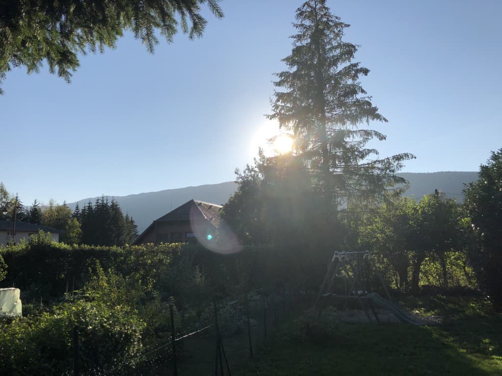 Soleil massif des bauges 