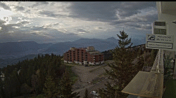 Notre webcam de chamrousse - Roche Béranger - alt. 1800 m - vue vers Grenoble et le Recoin