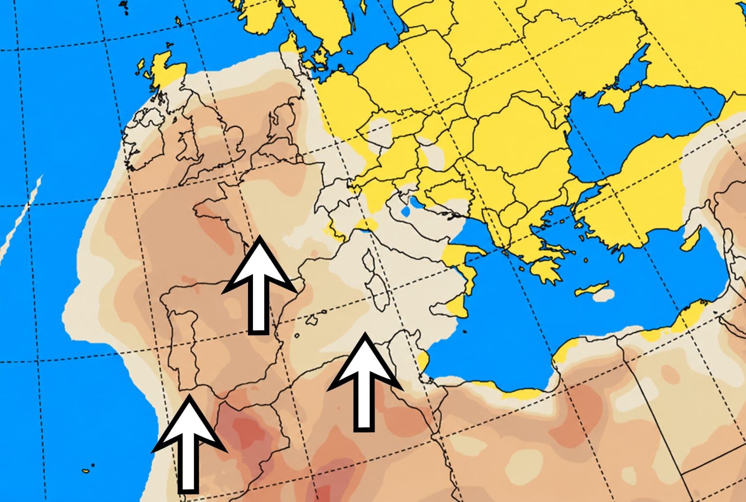 La remontée de poussières de sable du Sahara va-t-elle atténuer la canicule en France cette semaine ?
