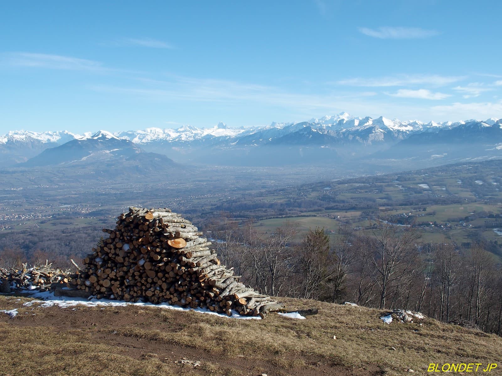 Au loin le Mt Blanc