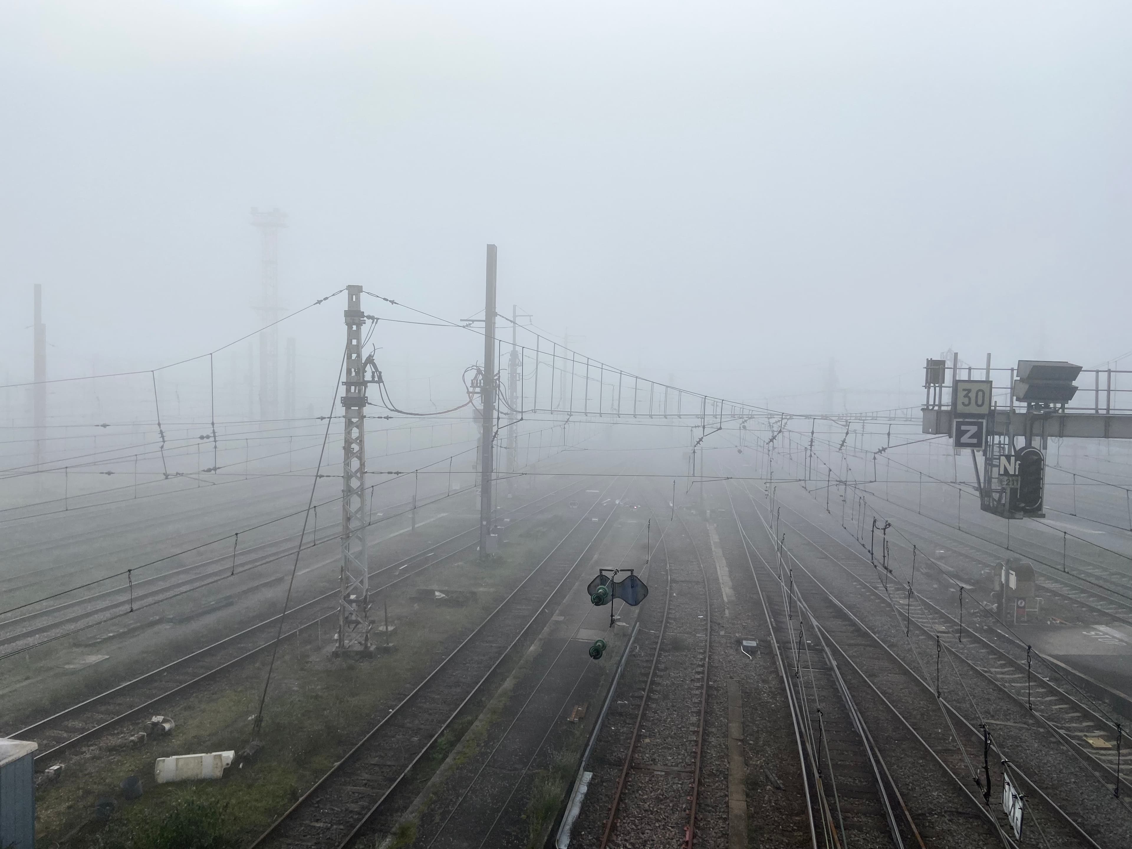 Brouillard givrant sur Bordeaux