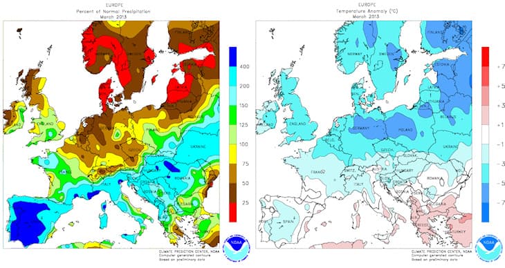 Image d'illustration pour Bilan météo d'avril 2013 en France et en Europe