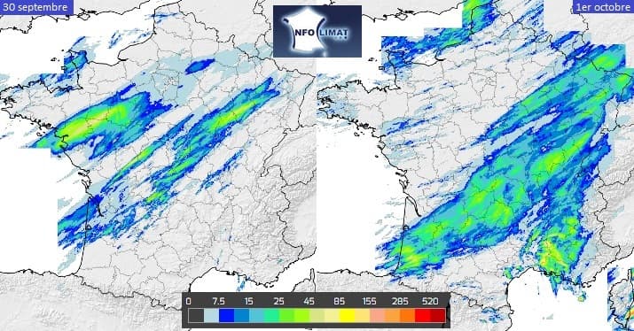 Image d'illustration pour Orages localement forts près de la Méditerranée