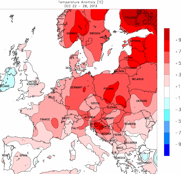 Image d'illustration pour Bilan météo hebdomadaire en Europe