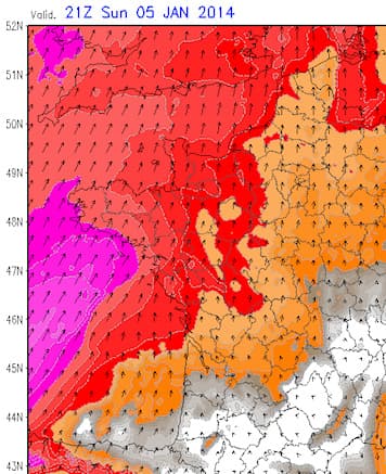 Image d'illustration pour Passage de la dépression Christina lundi