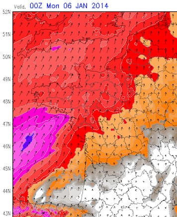 Image d'illustration pour Passage de la dépression Christina lundi