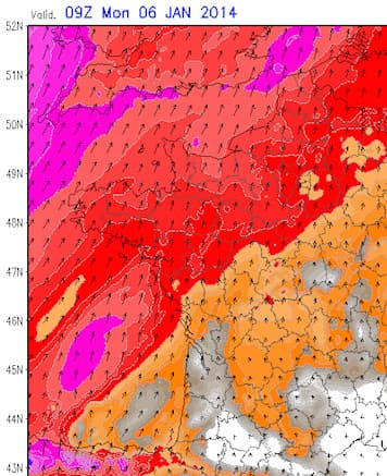 Image d'illustration pour Passage de la dépression Christina lundi
