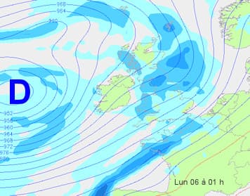 Image d'illustration pour Passage de la dépression Christina lundi