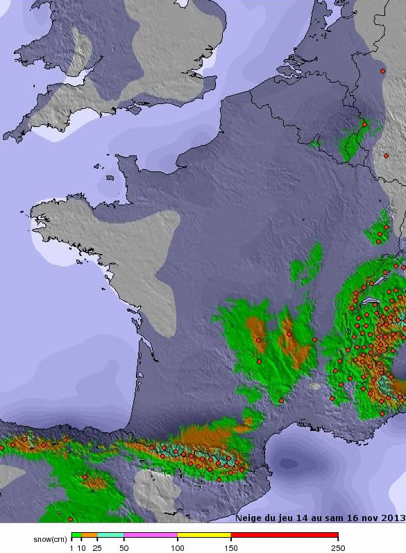 Image d'illustration pour Pluie, fraîcheur et neige sur la France