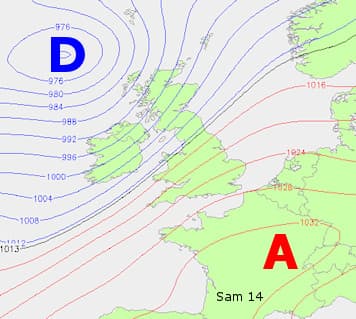Image d'illustration pour Fort courant perturbé sur le Nord de l'Europe