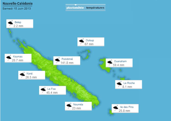 Image d'illustration pour Outre-Mer : Fortes pluies en Nouvelle Calédonie
