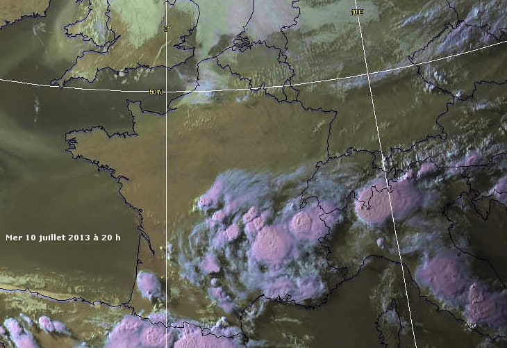 Image d'illustration pour Orages encore fréquents et forts au Sud