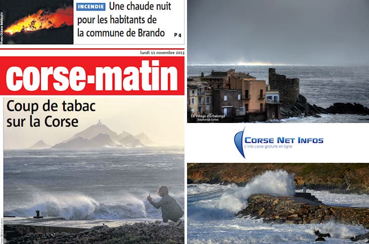 Image d'illustration pour Vents forts sur la France - tempête en Corse