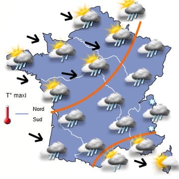 Vers un temps plus doux mais restant généralement humide 