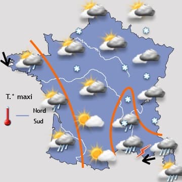 Risque de neige dans l'Est pour samedi
