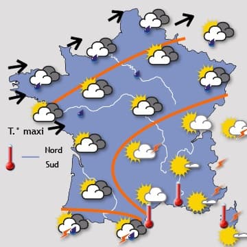 Un flot nuageux sans fin sur la moitié Nord