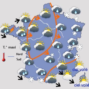 Plus calme et temporairement plus froid au Nord