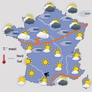 Retour de la fraîcheur par le Nord 