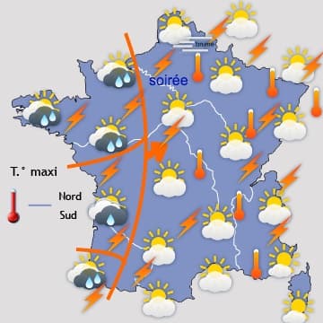 Les orages se généralisent quasiment 