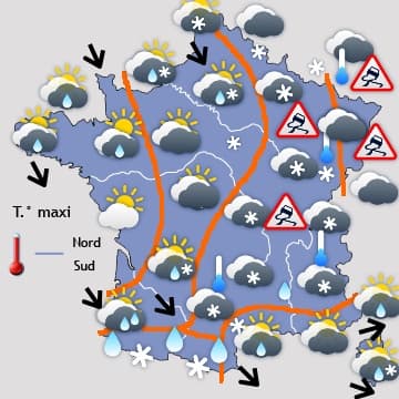 Froid humide avec neige possible au moins jusqu'au 10 février