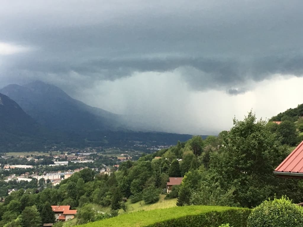 Orage sur la Haute-Savoie