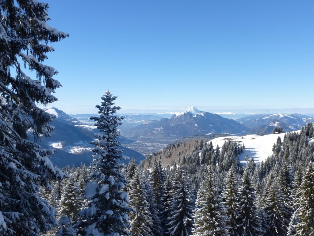 vue sur la vallée de Cluses