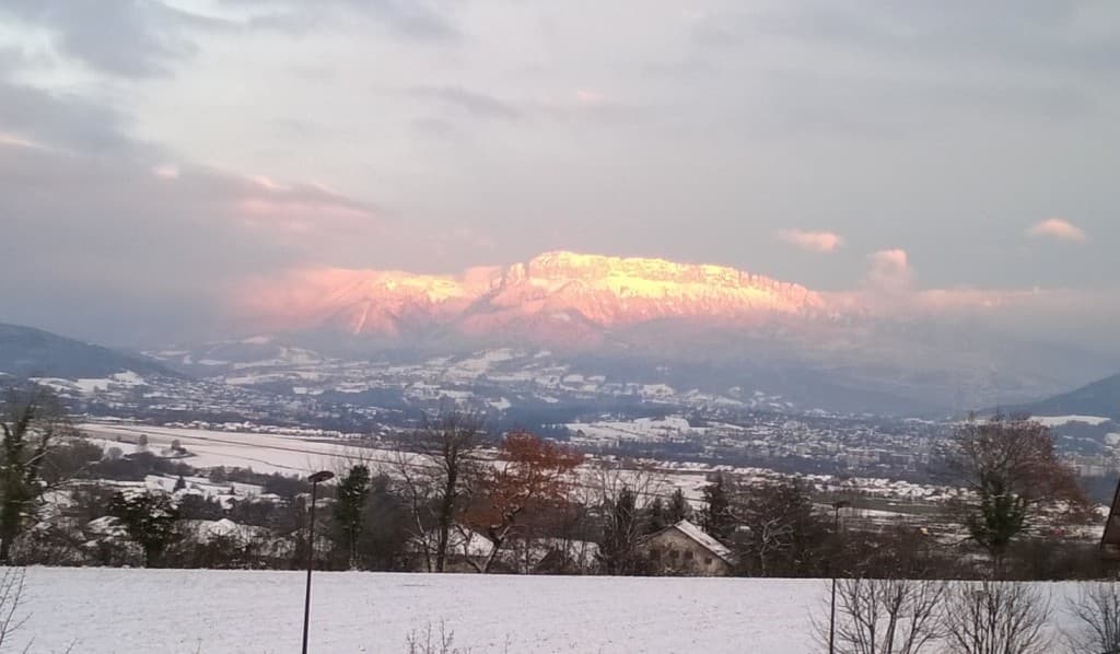 Coucher de soleil sur le Parmelan