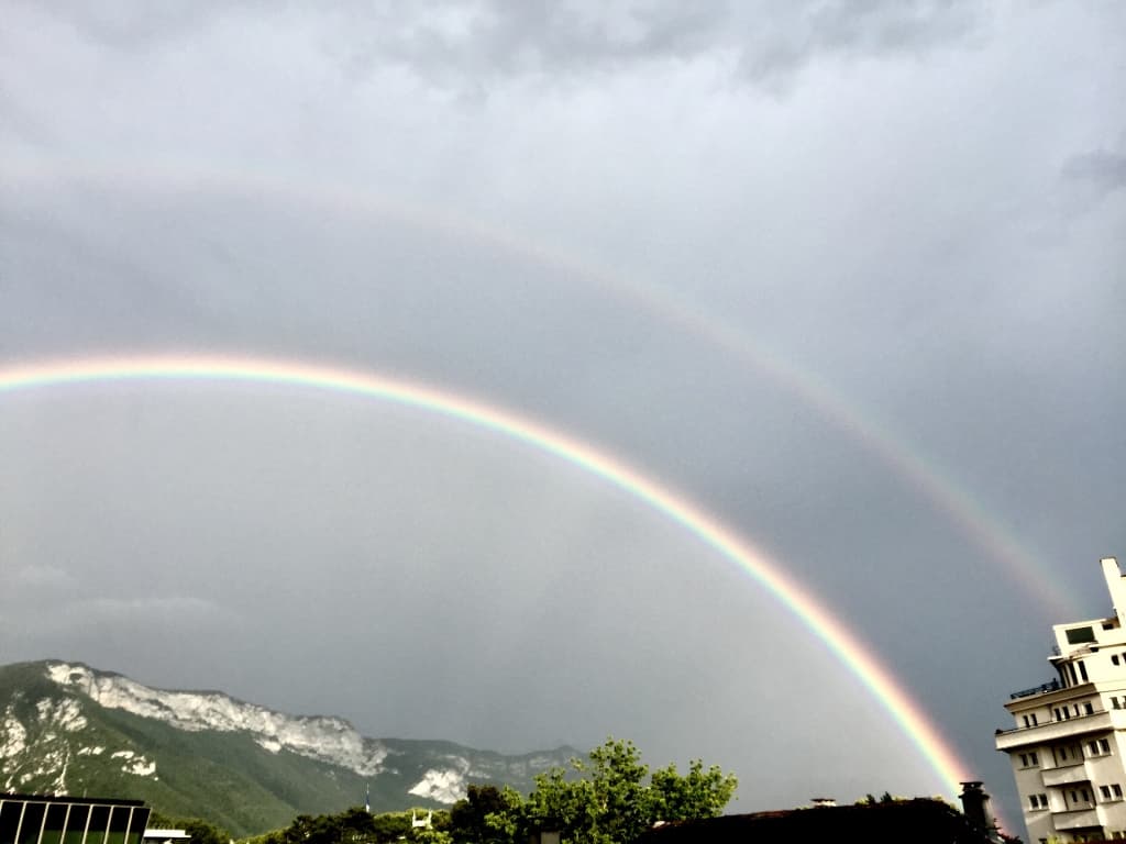 double. arc-en-ciel avant la fÃªte  du lac 