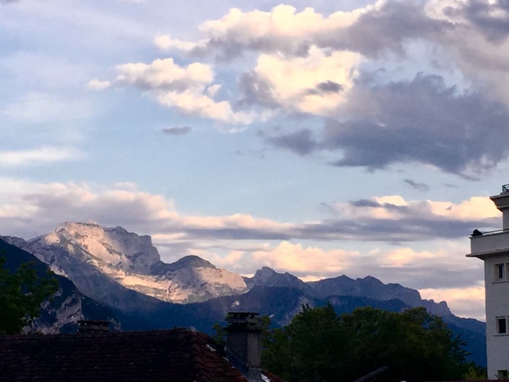 lumiÃ¨re du soir  sur La Tournette