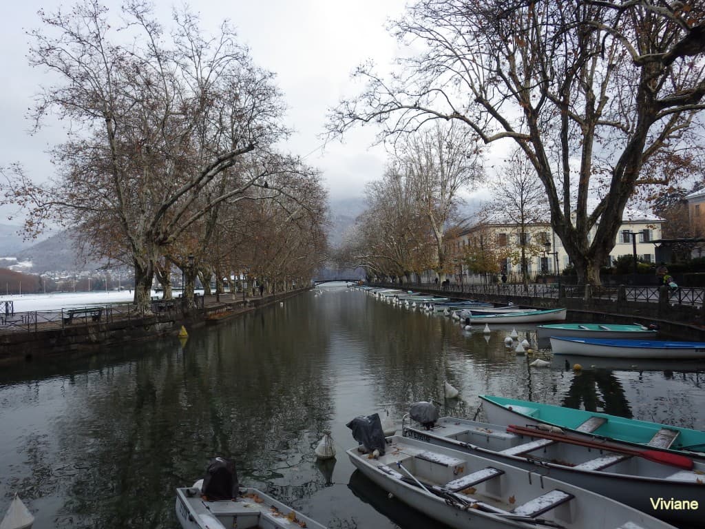 Première neige sur Annecy 01/12/2017