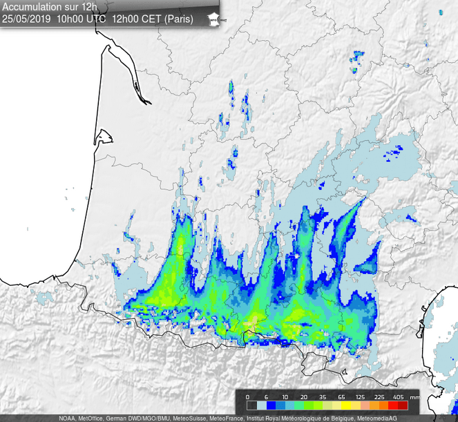 Image d'illustration pour Fortes pluies et inondations au pied des Pyrénées